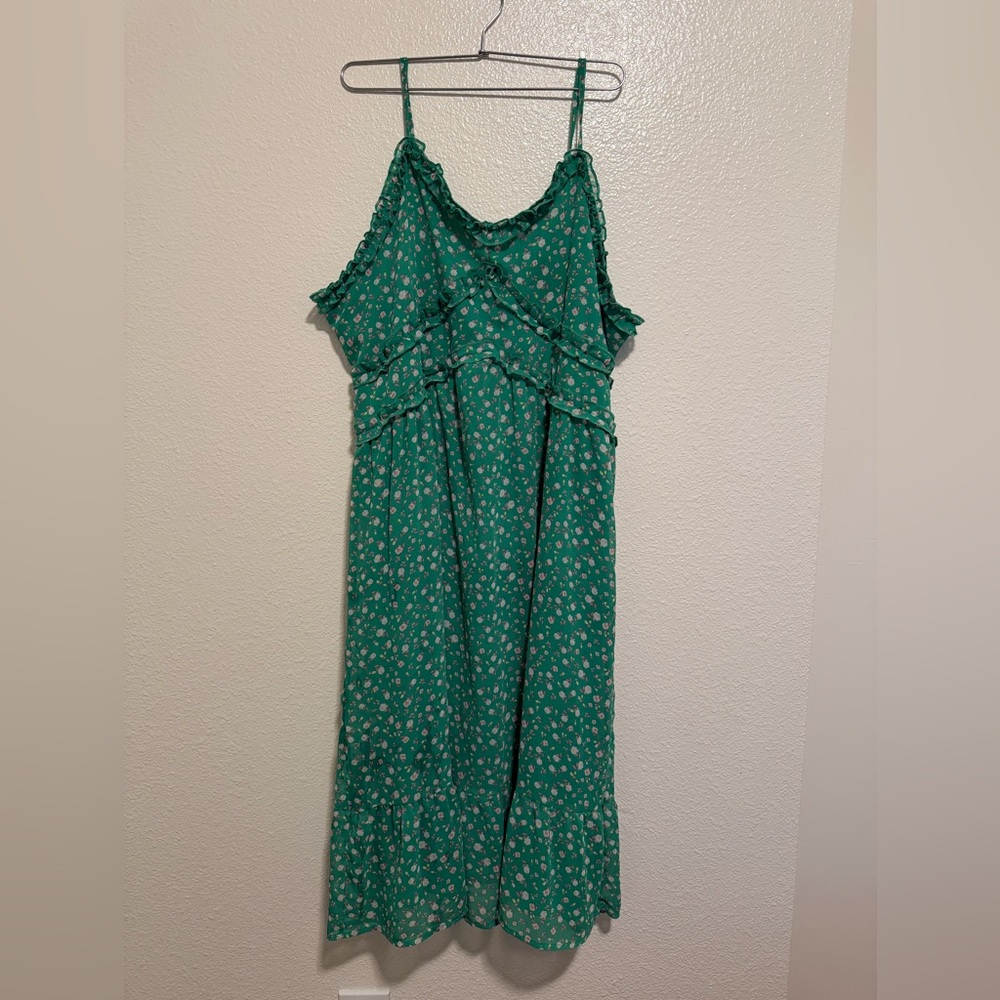 No Boundaries Mint Green Floral Sundress